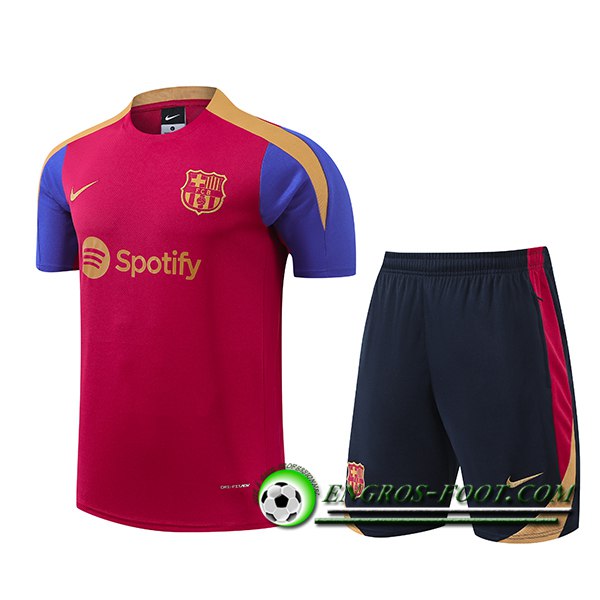 Ensemble Training T-Shirts FC Barcelone Rouge/Bleu/Jaune 2024/2025