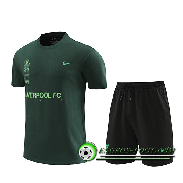 Ensemble Training T-Shirts FC Liverpool Vert 2024/2025