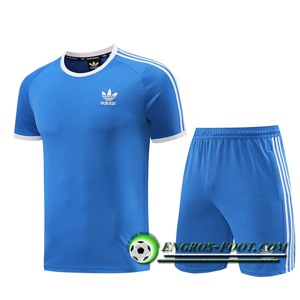 Ensemble Training T-Shirts Adidas Bleu 2024/2025