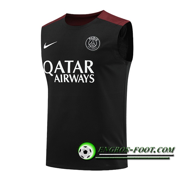 Training Debardeur PSG Noir/Rouge 2024/2025