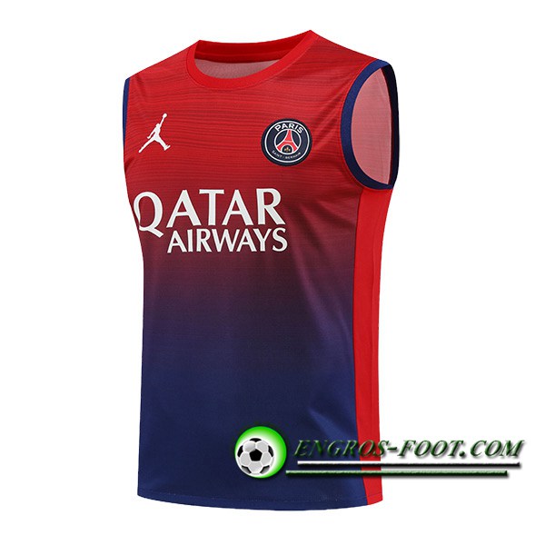 Training Debardeur PSG Rouge/Bleu 2024/2025 -02