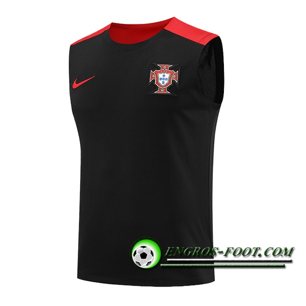 Training Debardeur Portugal Noir/Rouge 2024/2025