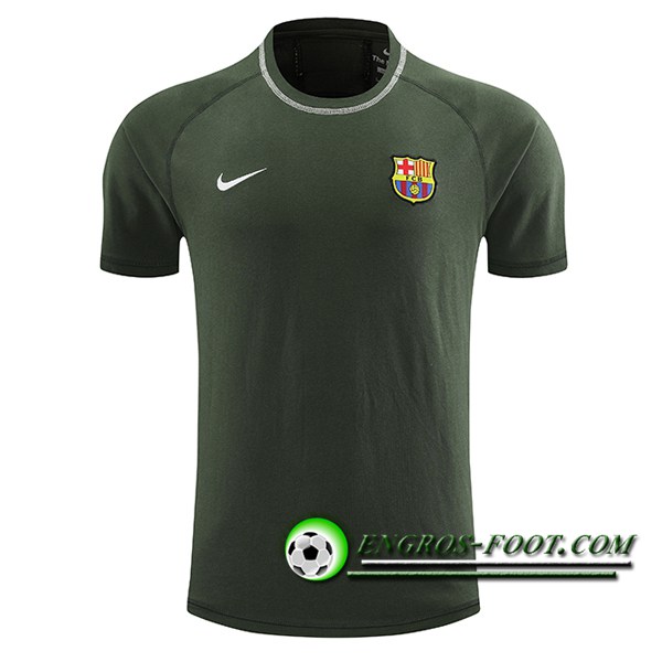 Training T-Shirts FC Barcelone Vert 2024/2025 -02