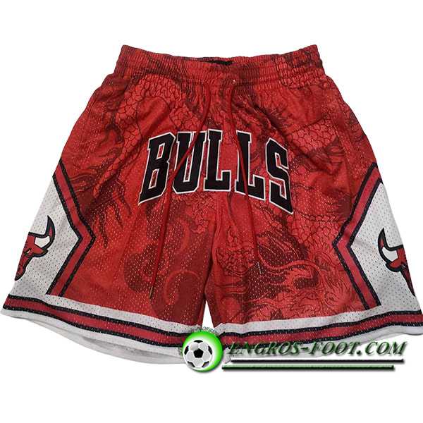 Shorts NBA Chicago Bulls 2024/25 Rouge/Blanc