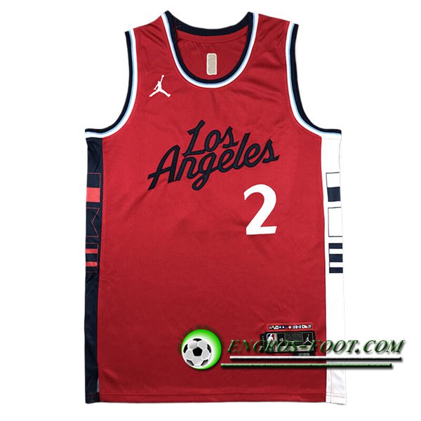 Maillot Los Angeles Clippers (LEONARD #2) 2024/25 Rouge/Blanc/Noir