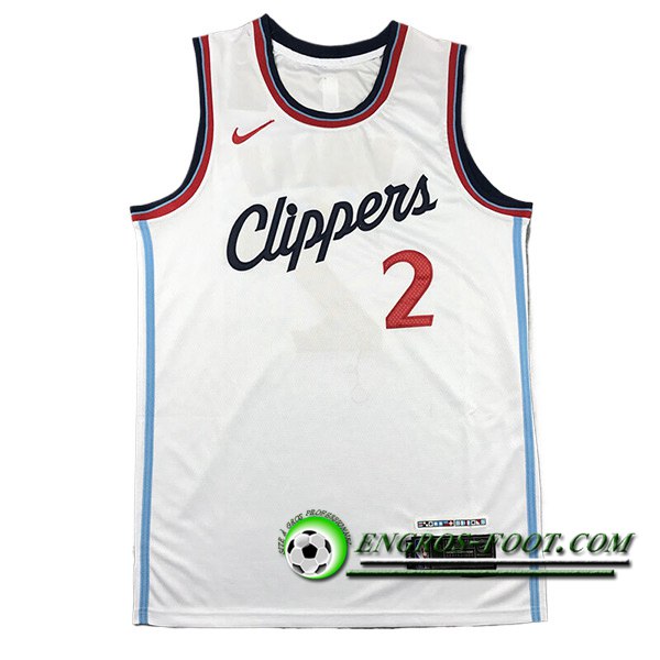 Maillot Los Angeles Clippers (LEONARD #2) 2024/25 Blanc -04