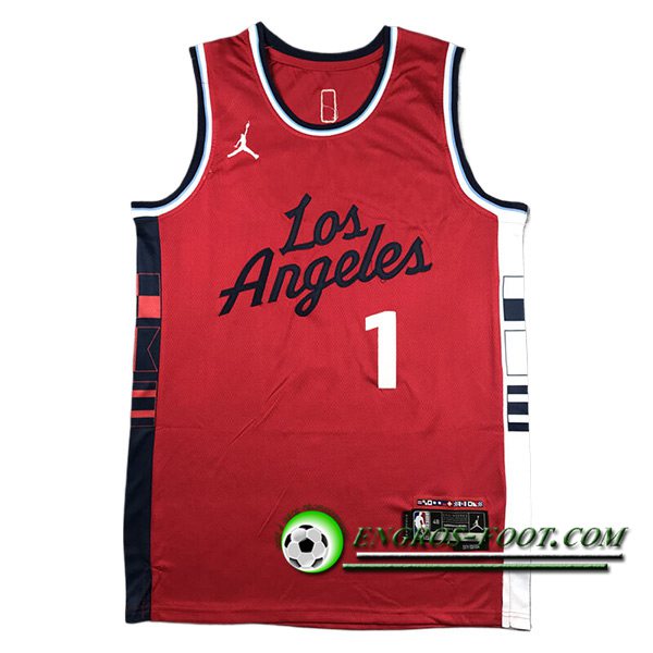 Maillot Los Angeles Clippers (HARDEN #1) 2024/25 Rouge/Blanc/Noir