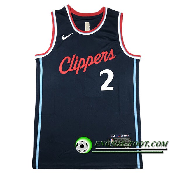 Maillot Los Angeles Clippers (LEONARD #2) 2024/25 Bleu Foncé -02