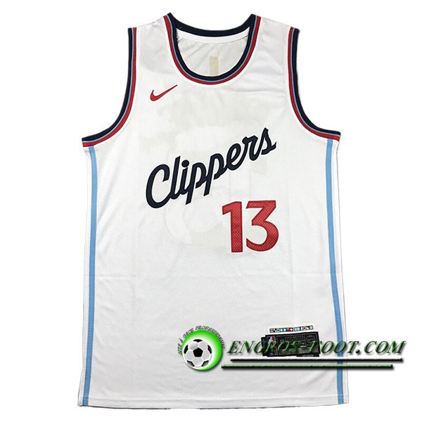 Maillot Los Angeles Clippers (GEORGE #13) 2024/25 Blanc -02