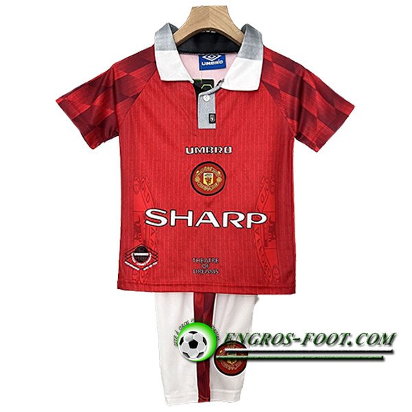 Maillot de Foot Manchester United Retro Enfant Domicile 1996/1997