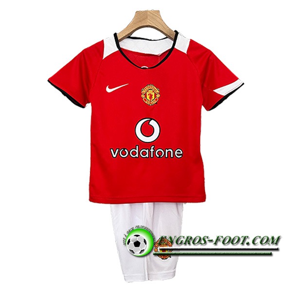 Maillot de Foot Manchester United Retro Enfant Domicile 2005/2006