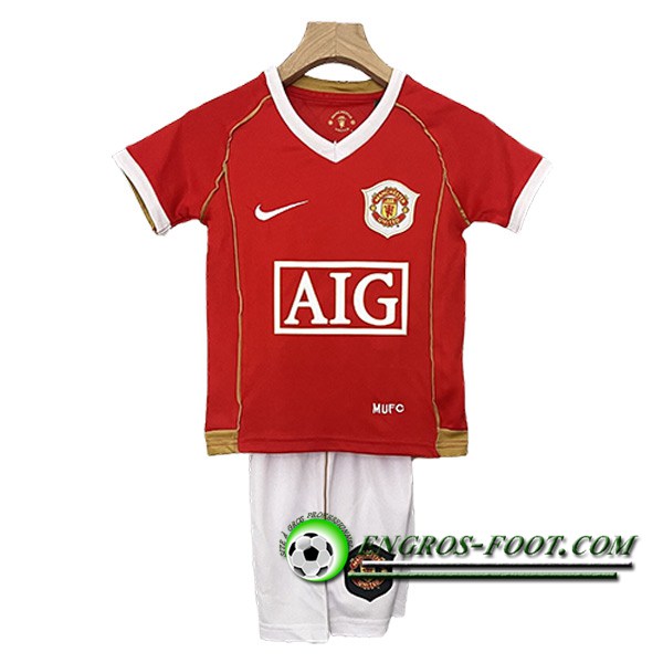 Maillot de Foot Manchester United Retro Enfant Domicile 2006/2007