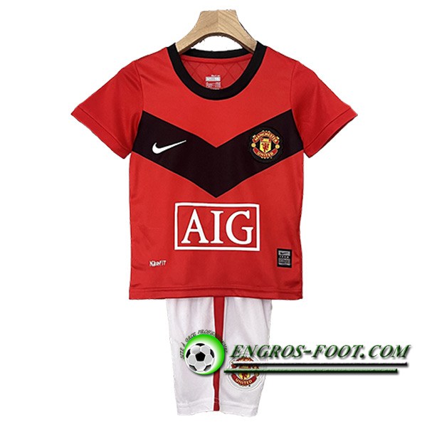 Maillot de Foot Manchester United Retro Enfant Domicile 2009/2010