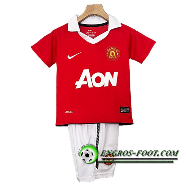 Maillot de Foot Manchester United Retro Enfant Domicile 2010/2011