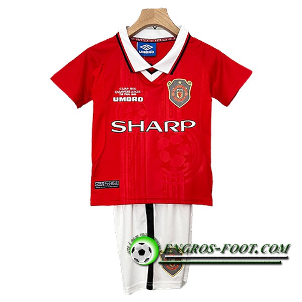 Maillot de Foot Manchester United Retro Enfant Domicile 1999/2000