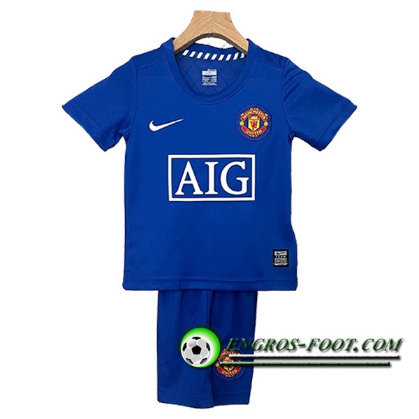 Maillot de Foot Manchester United Retro Enfant Exterieur 2008/2009