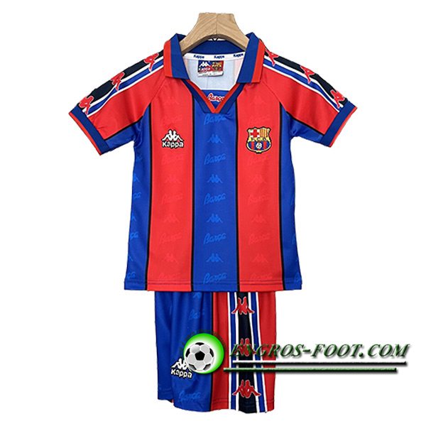 Maillot de Foot FC Barcelone Retro Enfant Domicile 1995/1997