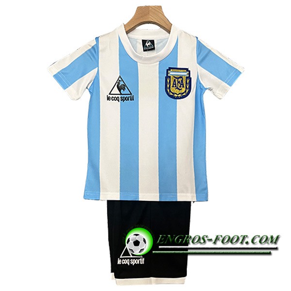 Maillot de Foot Argentine Retro Enfant Domicile 1986