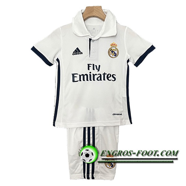 Maillot de Foot Real Madrid Retro Enfant Domicile 2016/2017