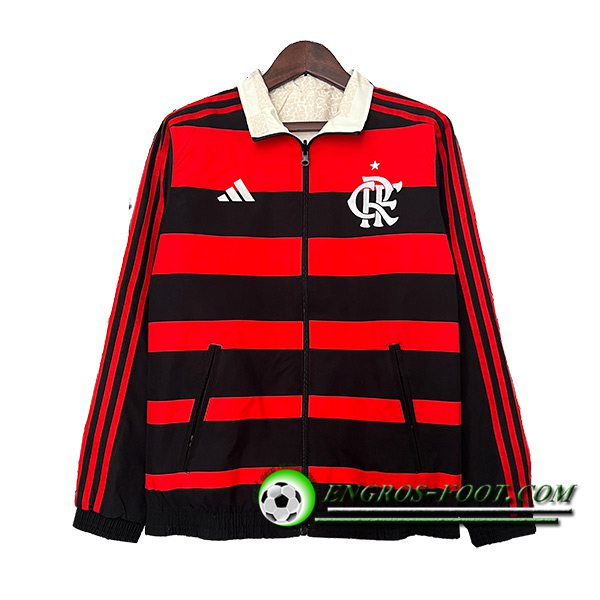 Coupe-Vent Flamengo Noir/Rouge 2024/2025