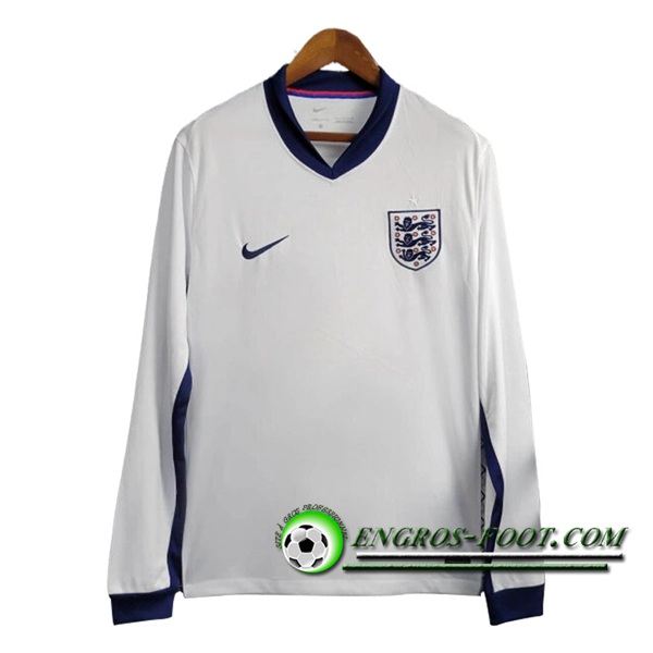 Maillot Equipe Foot Angleterre Domicile Manches Longues 2024/2025