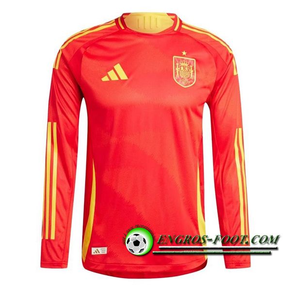 Maillot Equipe Foot Espagne Domicile Manches Longues 2024/2025