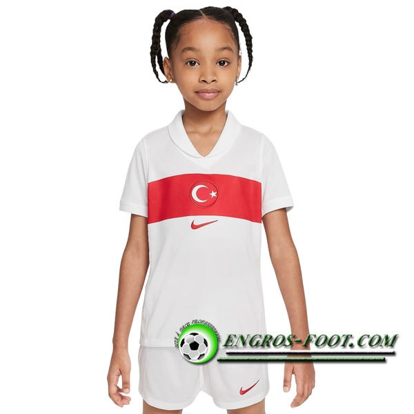 Maillot de Foot Turque Enfant Domicile UEFA Euro 2024