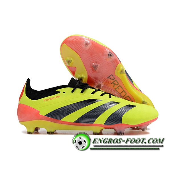 Adidas Chaussures de Foot Predator Elite FG Vert/Noir/Orange