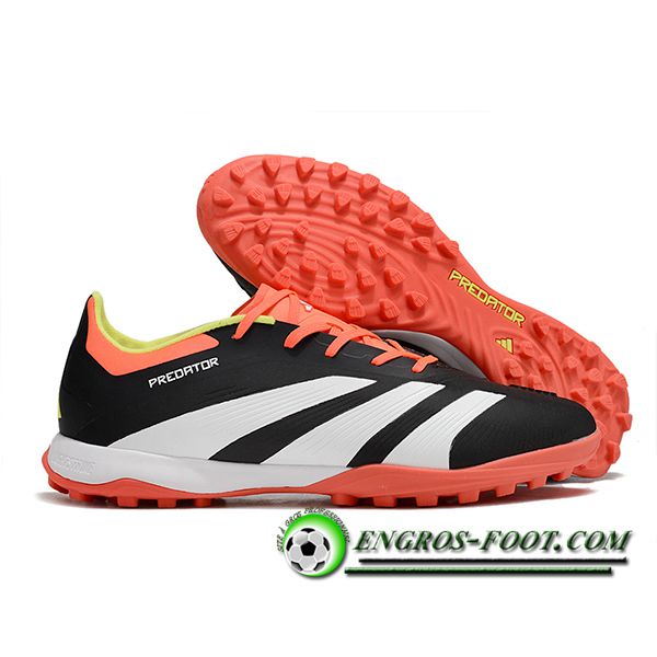 Adidas Chaussures de Foot PREDATOR 24 ELITE TF BOOTS Blanc/Noir/Orange