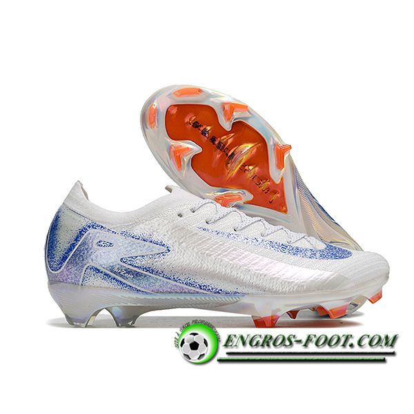 Nike Chaussures de Foot AIR Zoom Mercurial Vapor 16 Elite XXV FG Blanc/Bleu -02