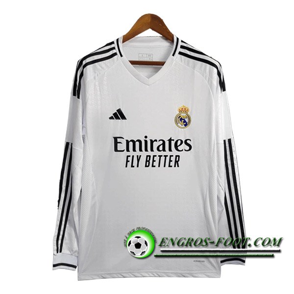 Maillot de Foot Real Madrid Domicile Manches Longues 2024/2025