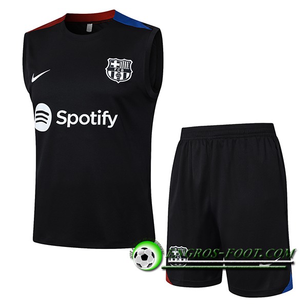 Ensemble Training Debardeur FC Barcelone Noir/Rouge/Bleu 2024/2025