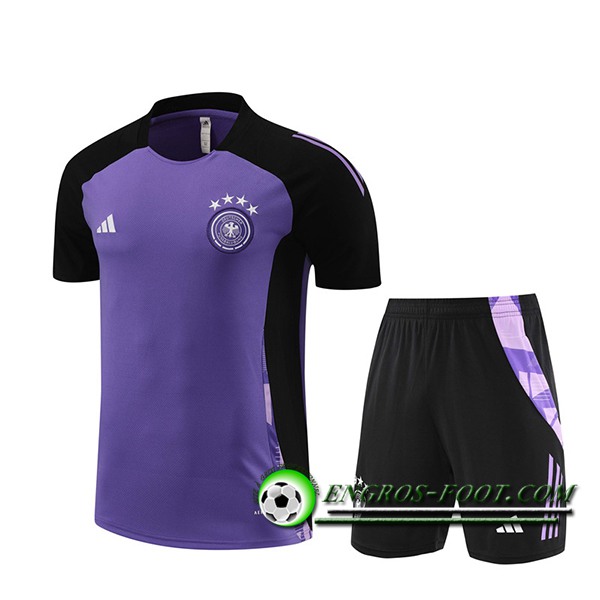 Training T-Shirts Allemagne Pourpre/Noir 2024/2025