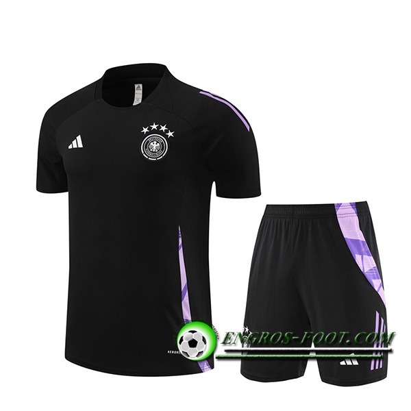 Training T-Shirts Allemagne Noir/Pourpre 2024/2025