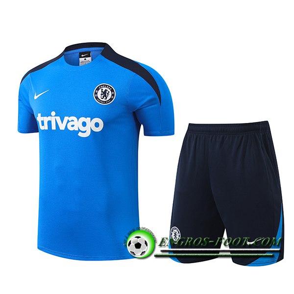 Training T-Shirts FC Chelsea Bleu/Noir 2024/2025