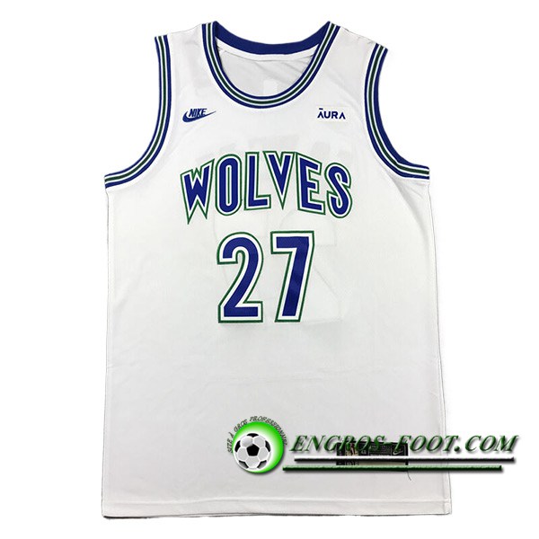 Maillot Minnesota Timberwolves (GOBERT #27) 2024/25 Blanc/Bleu