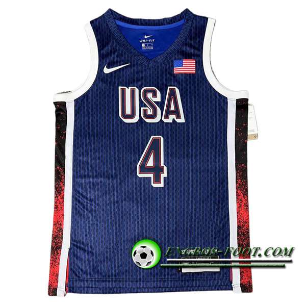 Maillot USA (CURRY #4) 2024/25 Bleu