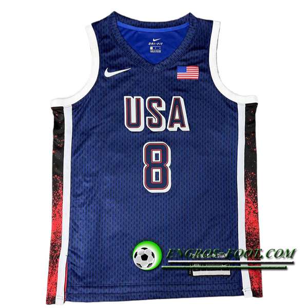 Maillot USA (LEONARD #8) 2024/25 Bleu