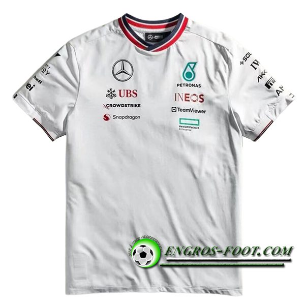 T-Shirt F1 Mercedes Benz Team Blanc 2024