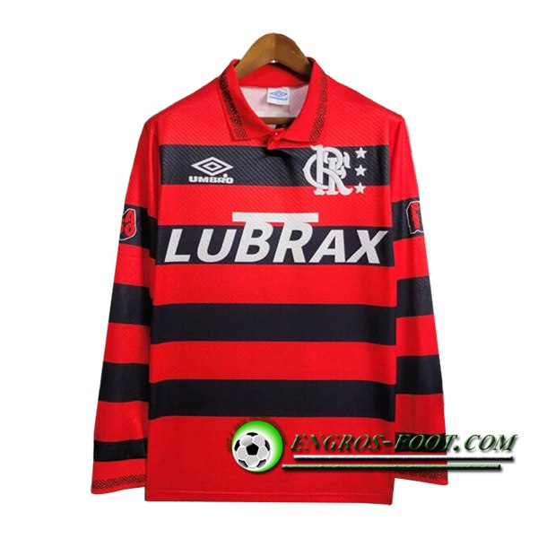 Maillot de Foot Flamengo Retro Domicile Manches Longues 1994/1995