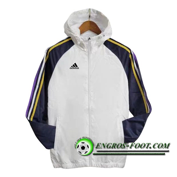 Coupe-Vent Adidas Blanc/Bleu 2024/2025