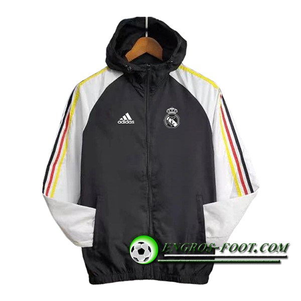 Coupe-Vent Real Madrid Noir/Blanc 2024/2025