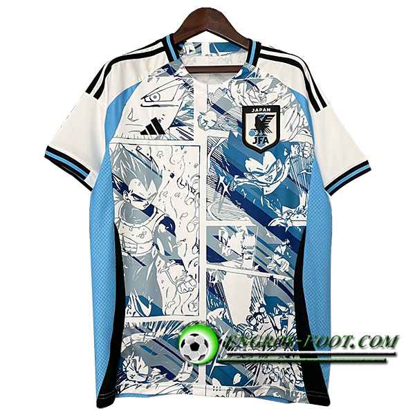 Maillot Equipe Foot Japon Special Edition Dragon Ball Blanc 2024/2025