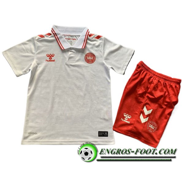 Maillot de Foot Danemark Enfant Exterieur UEFA Euro 2024