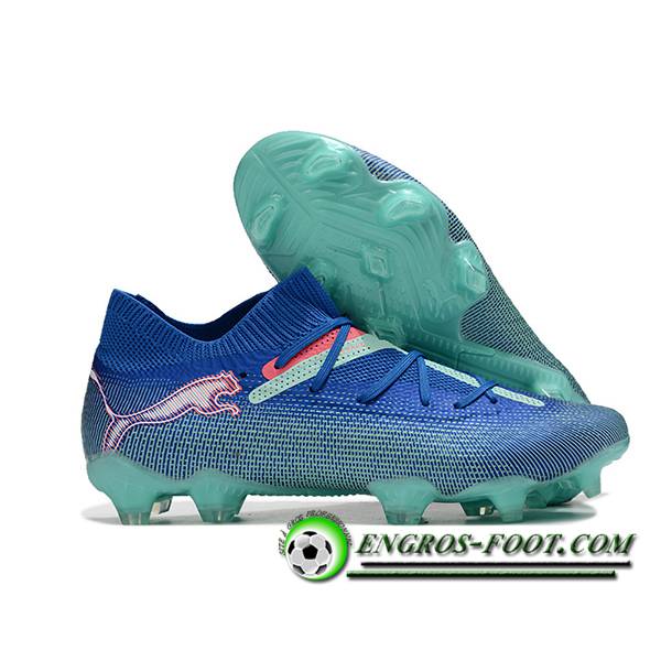 PUMA Chaussures de Foot FUTURE 7 ULTIMATE FG/AG Bleu/Vert