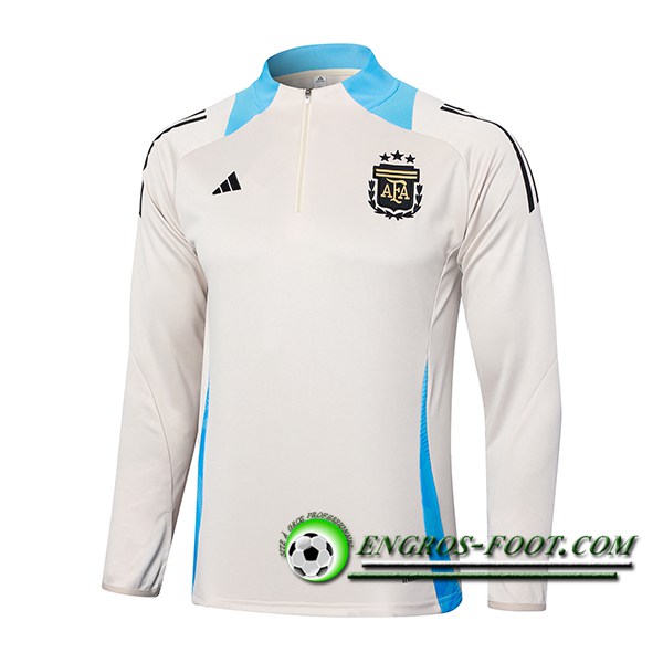 Sweatshirt Training Argentine Beige/Bleu 2024/2025