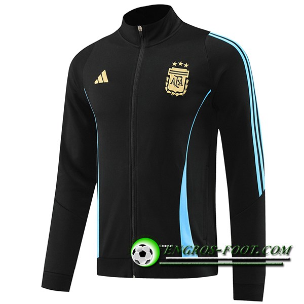 Veste Foot Argentine Noir/Bleu 2024/2025