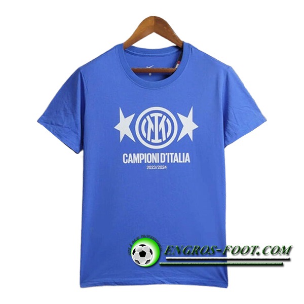 Maillot de Foot Inter Milan T-Shirt Champion 2 Bleu 2023/2024