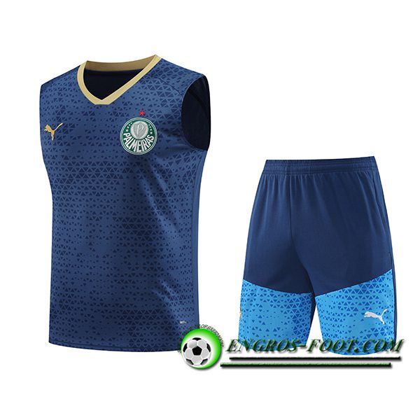 Ensemble Training Debardeur Palmeiras Bleu Marine 2024/2025