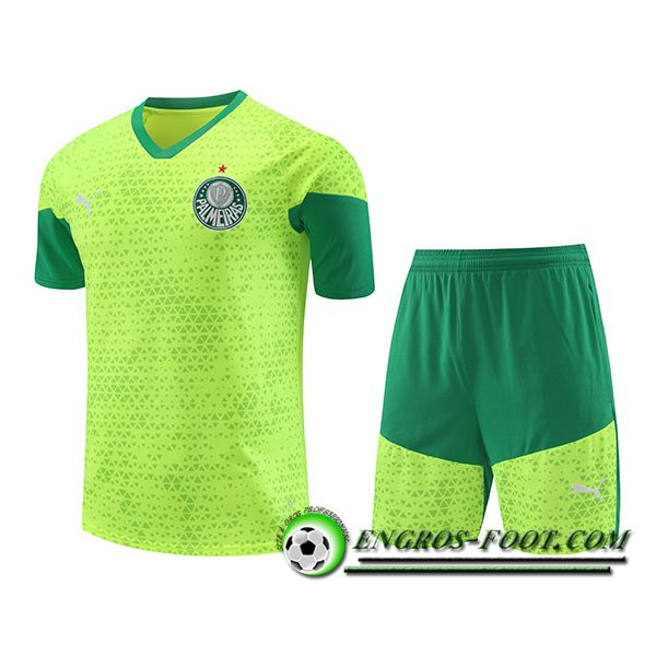 Ensemble Training T-Shirts Palmeiras Vert/Jaune 2024/2025